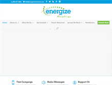 Tablet Screenshot of energizeministries.com